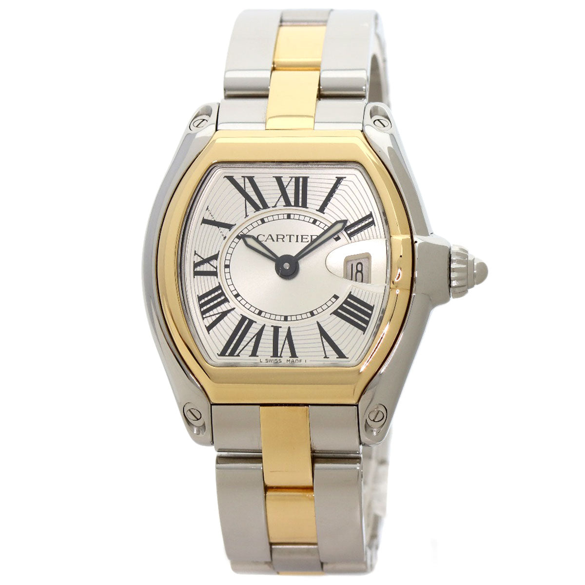 CARTIER カルティエ W62026Y4 ロードスター SM 腕時計 SS レディース 中古