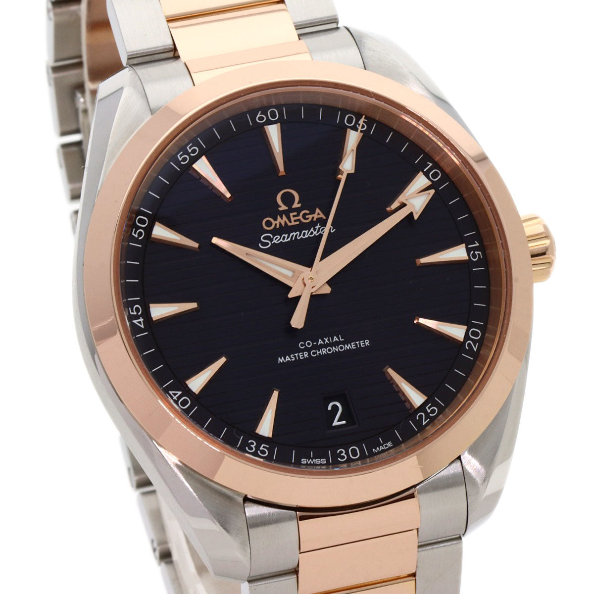 OMEGA オメガ 220.20.41.21.06.001 シーマスター アクアテラ 41mm マスタークロノメーター 腕時計 SS メンズ 中古