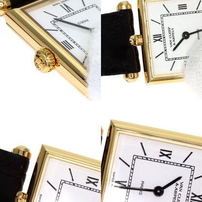 Van Cleef & Arpels ヴァンクリーフ＆アーペル クラシックカレ スクエア 腕時計 K18YG レディース 中古
