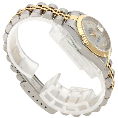 ROLEX ロレックス 79173NG デイトジャスト10P ダイヤモンド 腕時計 SS レディース 中古
