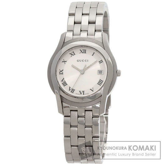 GUCCI グッチ 5500M ラウンドフェイス 腕時計 SS メンズ 中古