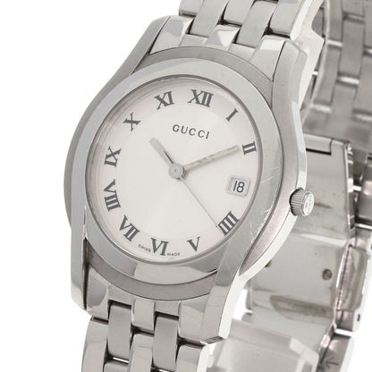 GUCCI グッチ 5500M ラウンドフェイス 腕時計 SS メンズ 中古