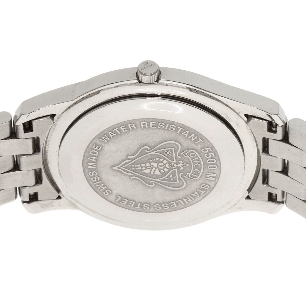 GUCCI グッチ 5500M ラウンドフェイス 腕時計 SS メンズ 中古