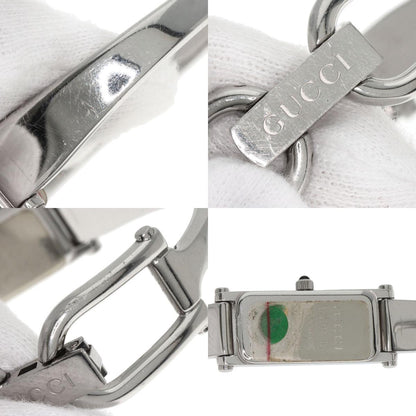 GUCCI グッチ 1500L スクエアフェイス 腕時計 SS レディース 中古