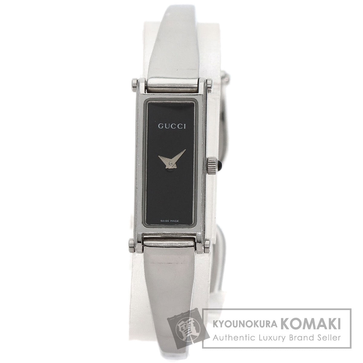 GUCCI グッチ 1500L スクエアフェイス 腕時計 SS レディース 中古