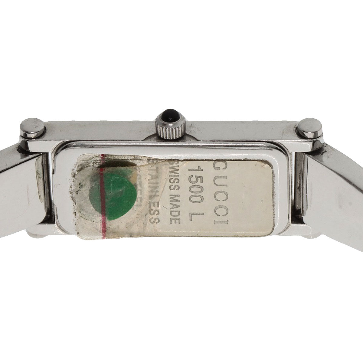 GUCCI グッチ 1500L スクエアフェイス 腕時計 SS レディース 中古