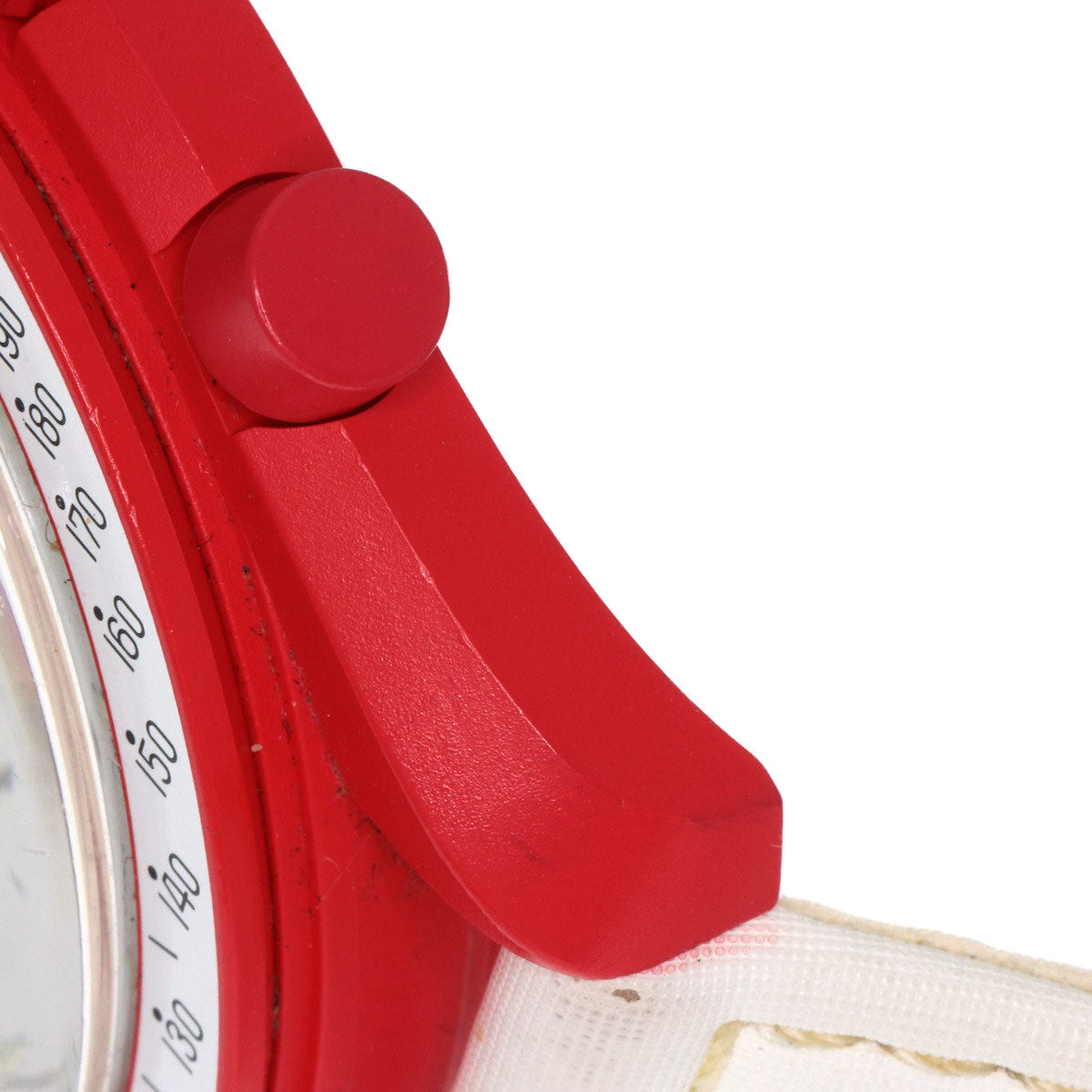 Swatch スウォッチ SO33R100 オメガ ムーンスウォッチ MISSION TO MARS 腕時計 セラミック メンズ 中古
