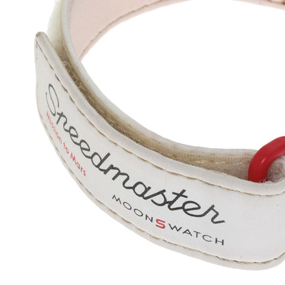 Swatch スウォッチ SO33R100 オメガ ムーンスウォッチ MISSION TO MARS 腕時計 セラミック メンズ 中古