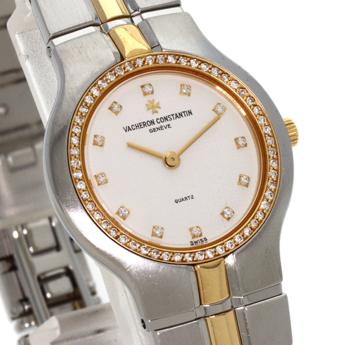 VACHERON CONSTANTIN ヴァシュロン・コンスタンタン 16514/967M フィディアス ベゼル 12P ダイヤモンド 腕時計 SS レディース 中古