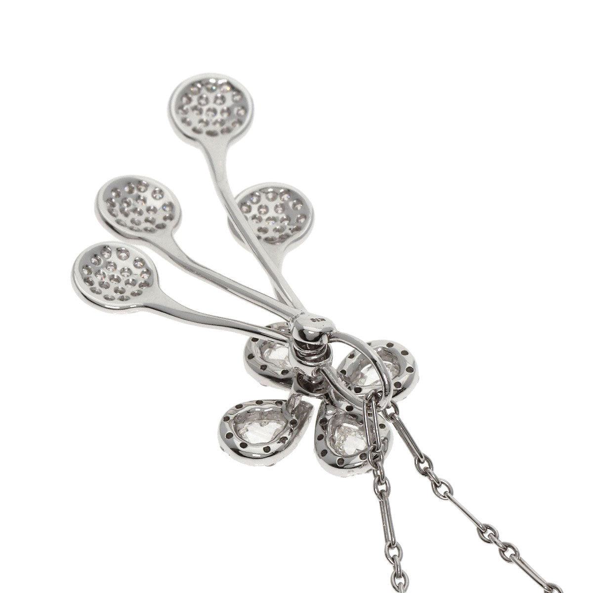 SELECT JEWELRY セレクトジュエリー ダイヤモンド ネックレス K18WG レディース 中古