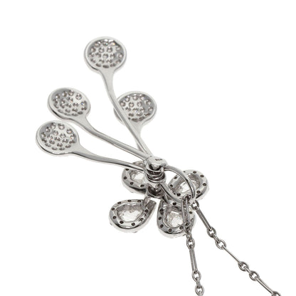 SELECT JEWELRY セレクトジュエリー ダイヤモンド ネックレス K18WG レディース 中古