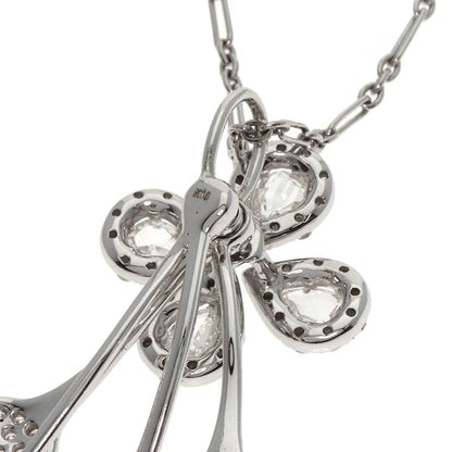 SELECT JEWELRY セレクトジュエリー ダイヤモンド ネックレス K18WG レディース 中古