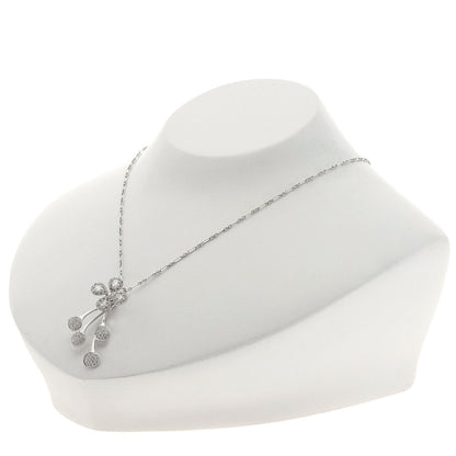 SELECT JEWELRY セレクトジュエリー ダイヤモンド ネックレス K18WG レディース 中古
