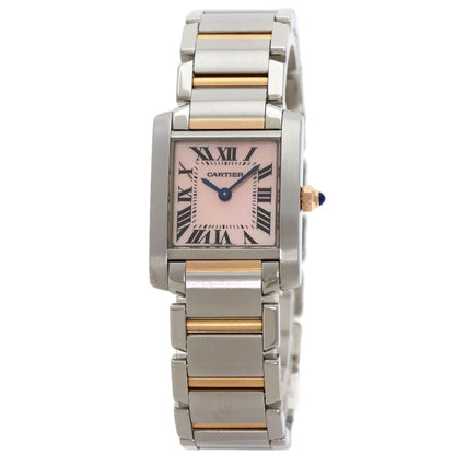 CARTIER カルティエ W51027Q4 タンクフランセーズ SM 腕時計 SS レディース 中古