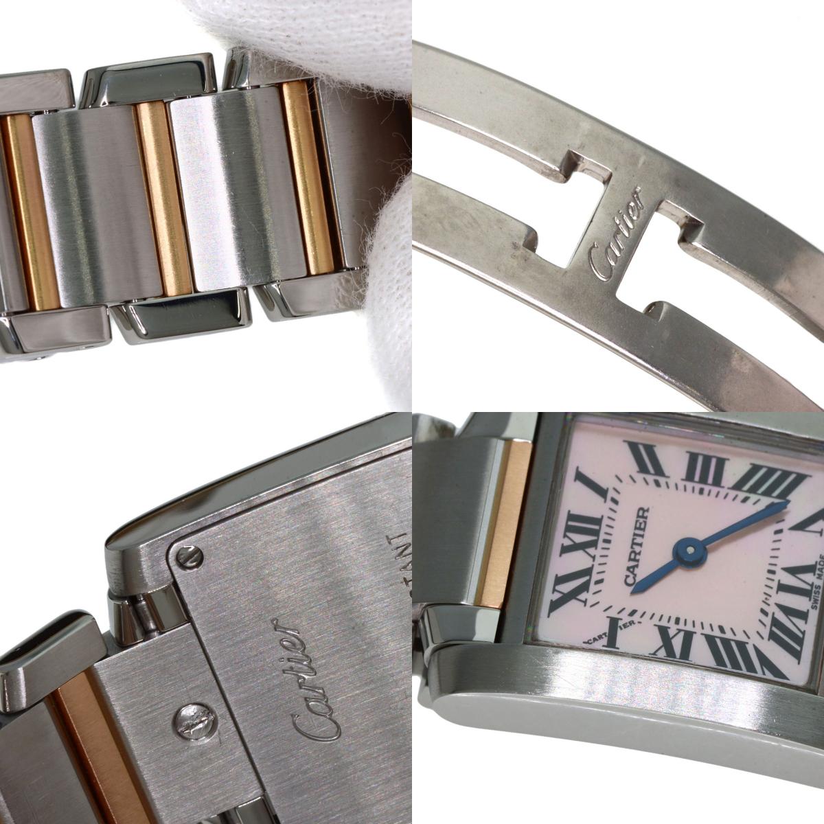 CARTIER カルティエ W51027Q4 タンクフランセーズ SM 腕時計 SS レディース 中古