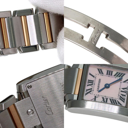 CARTIER カルティエ W51027Q4 タンクフランセーズ SM 腕時計 SS レディース 中古