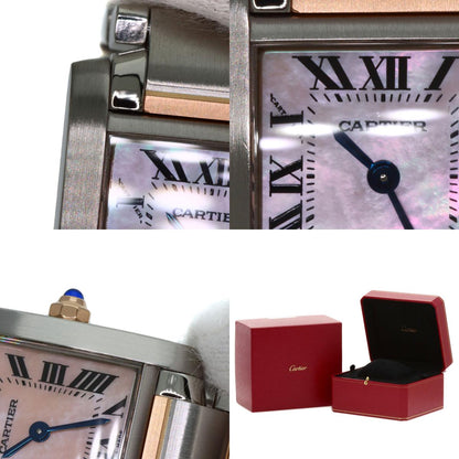 CARTIER カルティエ W51027Q4 タンクフランセーズ SM 腕時計 SS レディース 中古