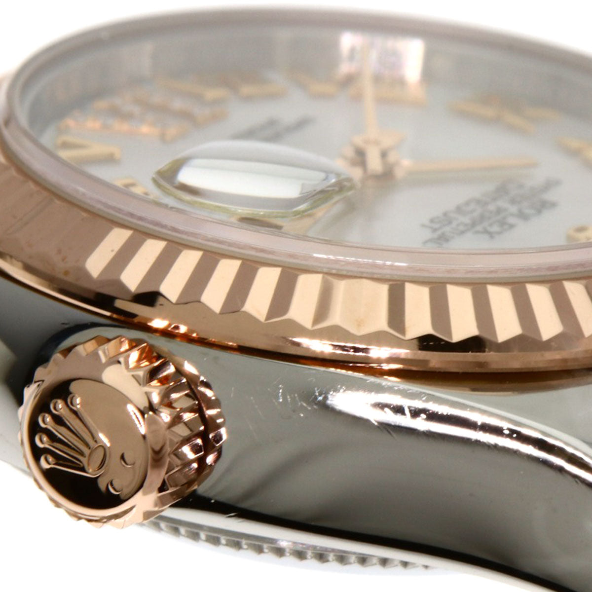ROLEX ロレックス 179171NR デイトジャスト VI ダイヤモンド 腕時計 SS レディース 中古
