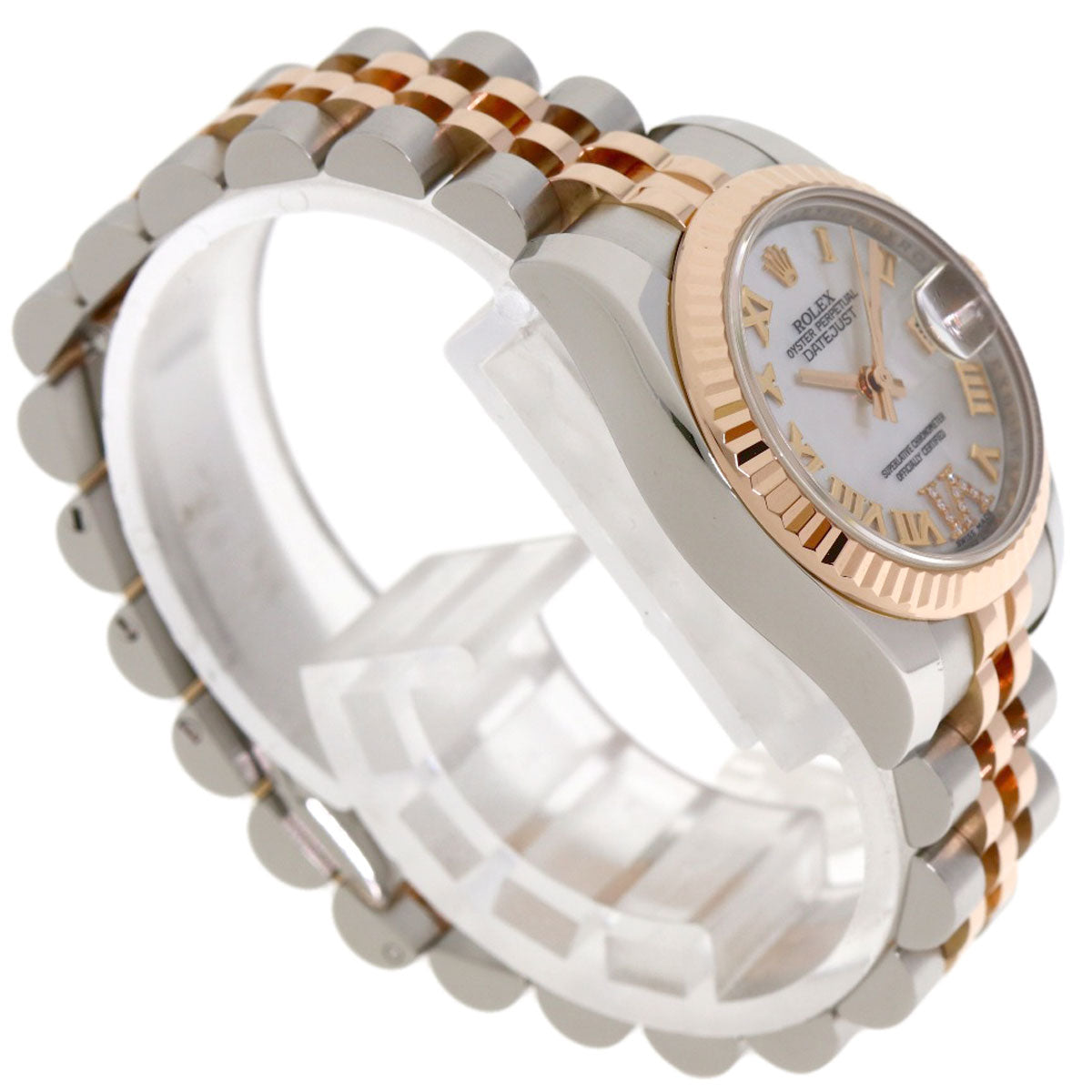 ROLEX ロレックス 179171NR デイトジャスト VI ダイヤモンド 腕時計 SS レディース 中古