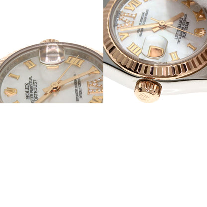 ROLEX ロレックス 179171NR デイトジャスト VI ダイヤモンド 腕時計 SS レディース 中古