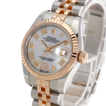 ROLEX ロレックス 179171NR デイトジャスト VI ダイヤモンド 腕時計 SS レディース 中古