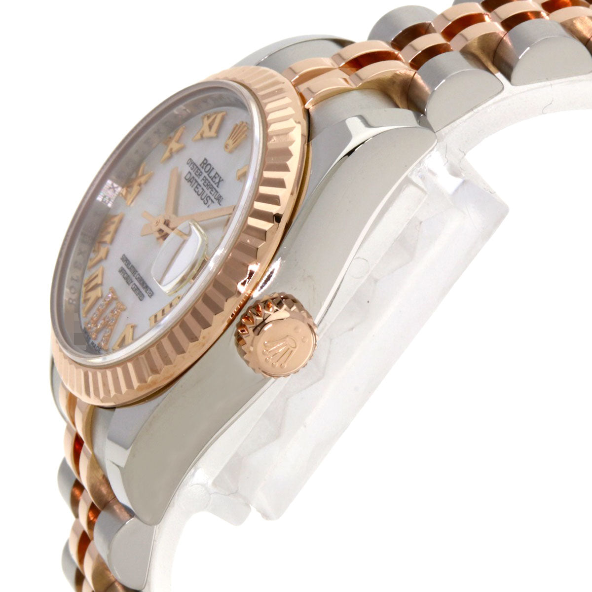 ROLEX ロレックス 179171NR デイトジャスト VI ダイヤモンド 腕時計 SS レディース 中古
