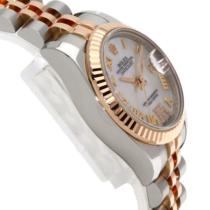 ROLEX ロレックス 179171NR デイトジャスト VI ダイヤモンド 腕時計 SS レディース 中古