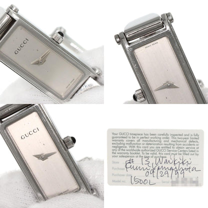 GUCCI グッチ 1500L 腕時計 SS レディース 中古