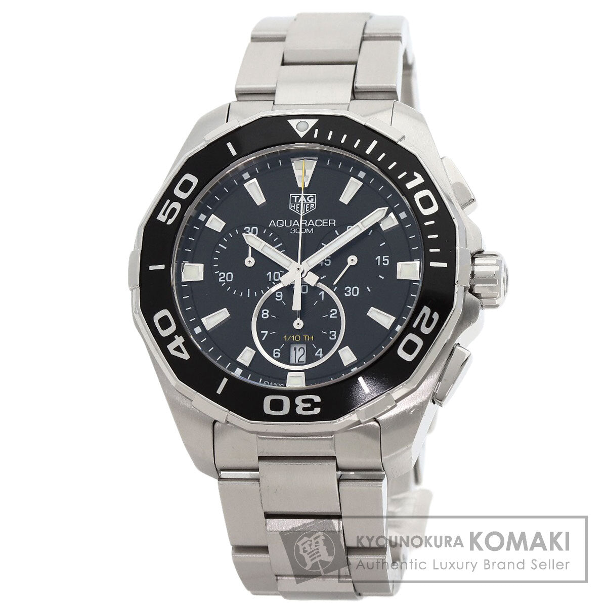 TAG HEUER タグホイヤー CAY111A アクアレーサー クロノグラフ 腕時計 SS メンズ 中古