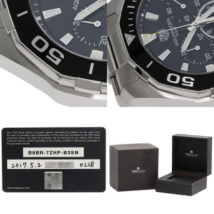 TAG HEUER タグホイヤー CAY111A アクアレーサー クロノグラフ 腕時計 SS メンズ 中古