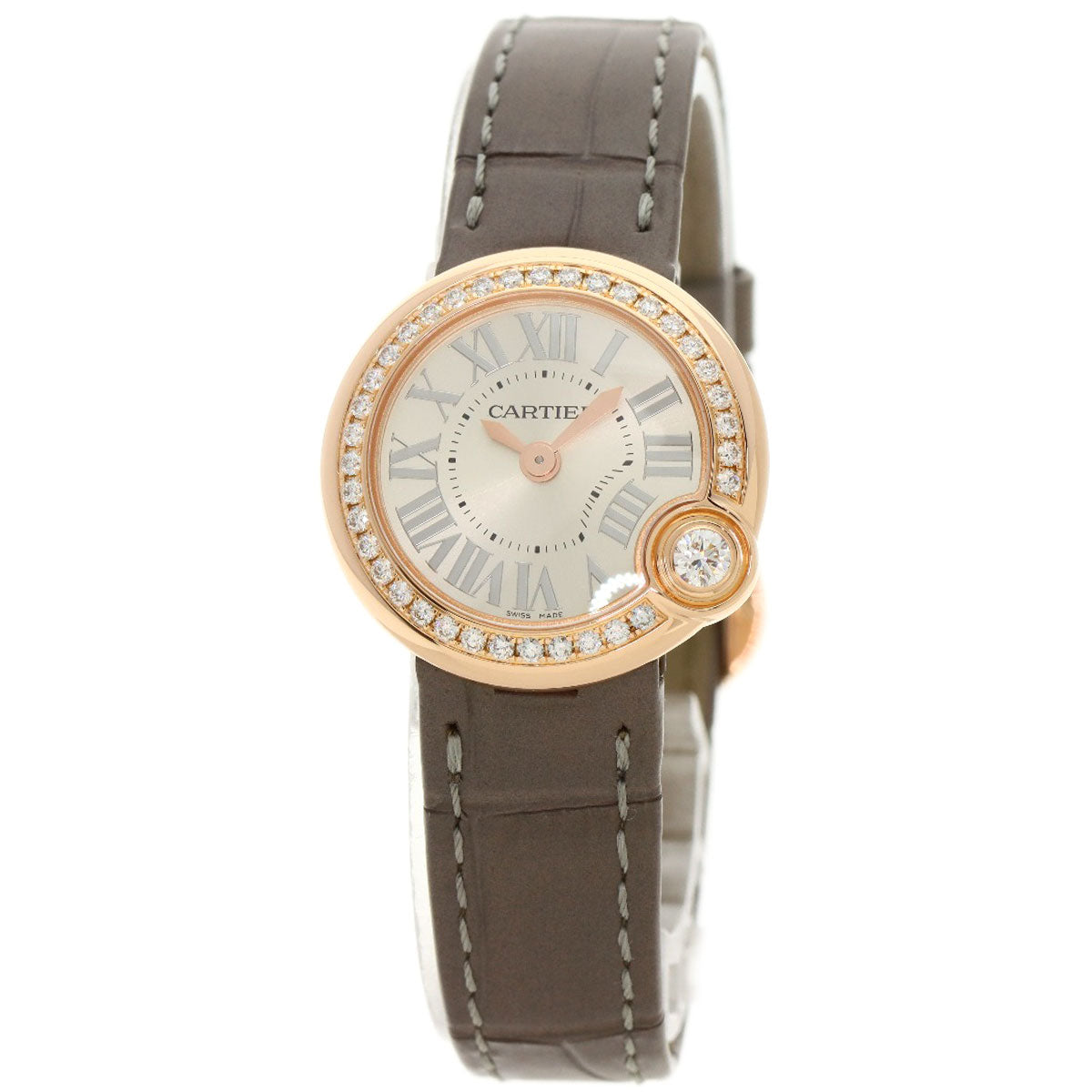 CARTIER カルティエ WJBL0006 バロン ブラン ドゥ カルティエ 26mm 腕時計 K18PG レディース 中古