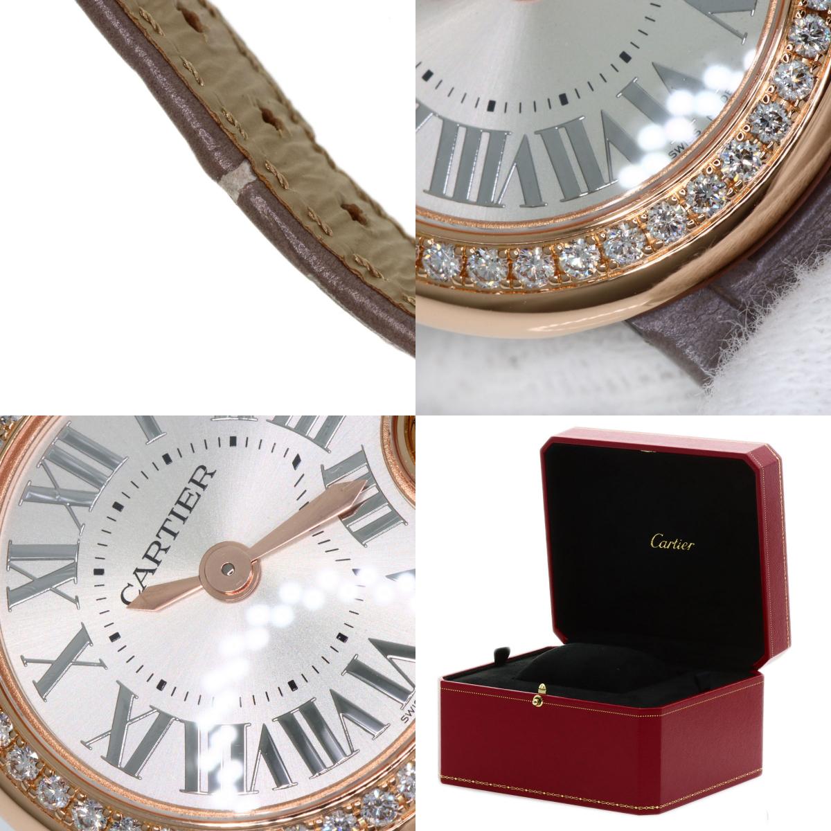 CARTIER カルティエ WJBL0006 バロン ブラン ドゥ カルティエ 26mm 腕時計 K18PG レディース 中古