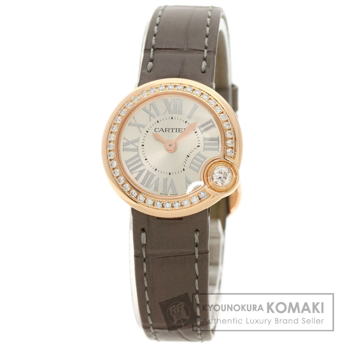 CARTIER カルティエ WJBL0006 バロン ブラン ドゥ カルティエ 26mm 腕時計 K18PG レディース 中古