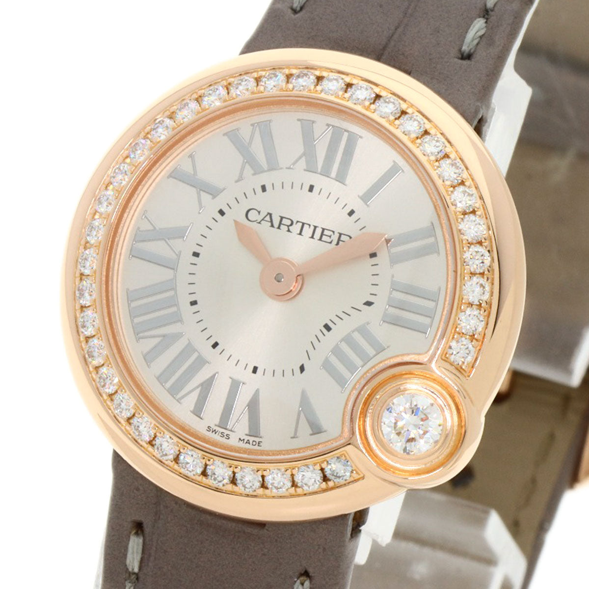 CARTIER カルティエ WJBL0006 バロン ブラン ドゥ カルティエ 26mm 腕時計 K18PG レディース 中古