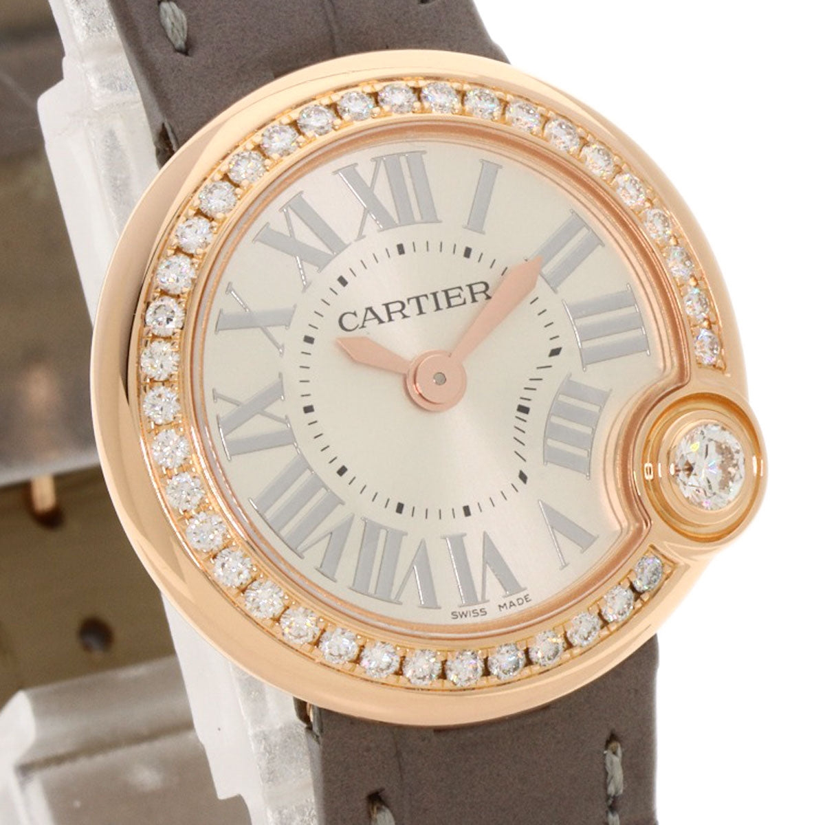CARTIER カルティエ WJBL0006 バロン ブラン ドゥ カルティエ 26mm 腕時計 K18PG レディース 中古