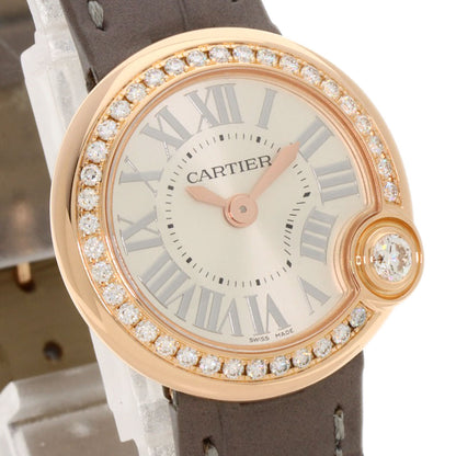 CARTIER カルティエ WJBL0006 バロン ブラン ドゥ カルティエ 26mm 腕時計 K18PG レディース 中古