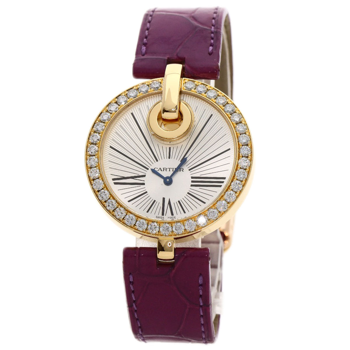 CARTIER カルティエ WG600010 カプティブ ドゥ カルティエ LM 腕時計 K18YG レディース 中古