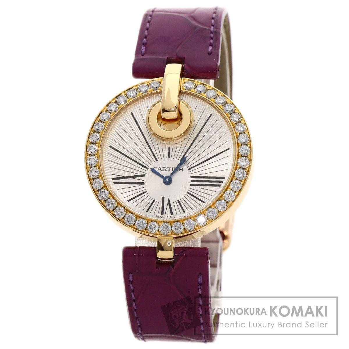 CARTIER カルティエ WG600010 カプティブ ドゥ カルティエ LM 腕時計 K18YG レディース 中古