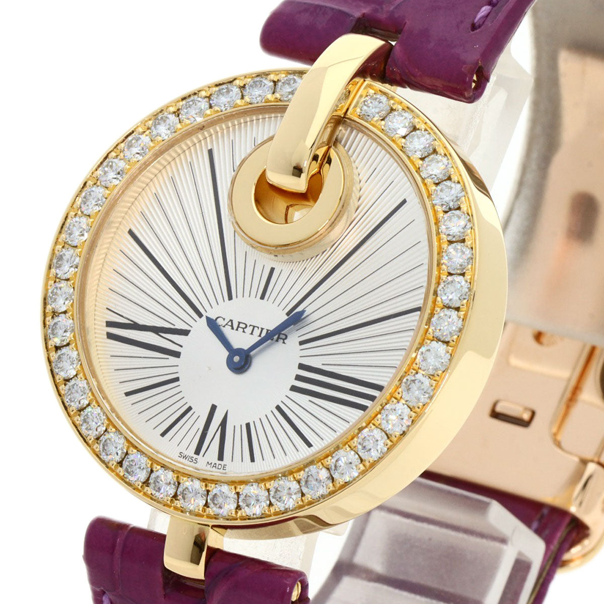 CARTIER カルティエ WG600010 カプティブ ドゥ カルティエ LM 腕時計 K18YG レディース 中古