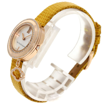 Van Cleef & Arpels ヴァンクリーフ＆アーペル VCARD029800 チャーム ミニウォッチ ダイヤモンド 腕時計 K18PG レディース 中古
