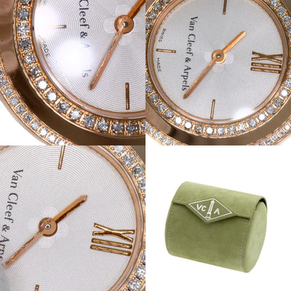 Van Cleef & Arpels ヴァンクリーフ＆アーペル VCARD029800 チャーム ミニウォッチ ダイヤモンド 腕時計 K18PG レディース 中古