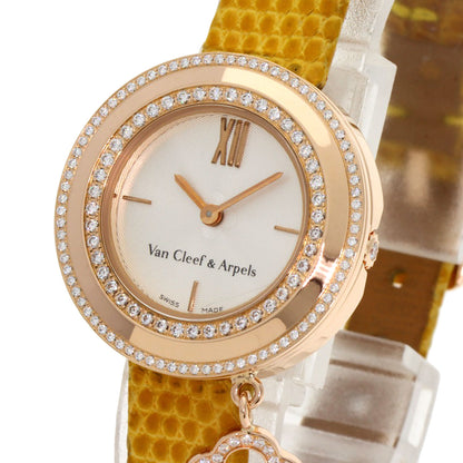 Van Cleef & Arpels ヴァンクリーフ＆アーペル VCARD029800 チャーム ミニウォッチ ダイヤモンド 腕時計 K18PG レディース 中古