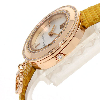 Van Cleef & Arpels ヴァンクリーフ＆アーペル VCARD029800 チャーム ミニウォッチ ダイヤモンド 腕時計 K18PG レディース 中古