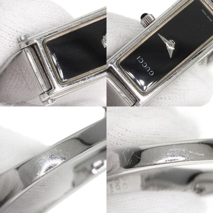 GUCCI グッチ 1500L スクエアフェイス 腕時計 SS レディース 中古