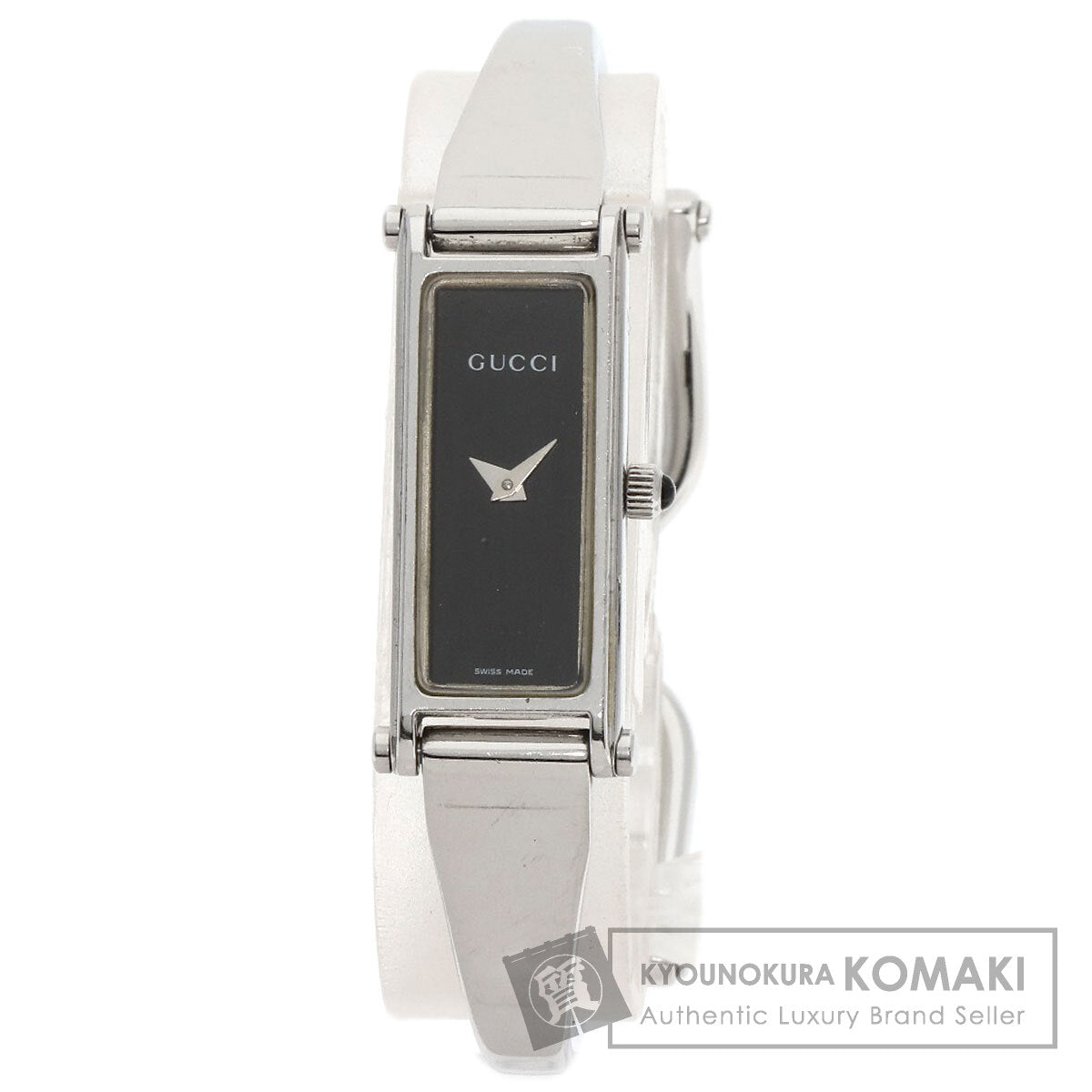 GUCCI グッチ 1500L スクエアフェイス 腕時計 SS レディース 中古