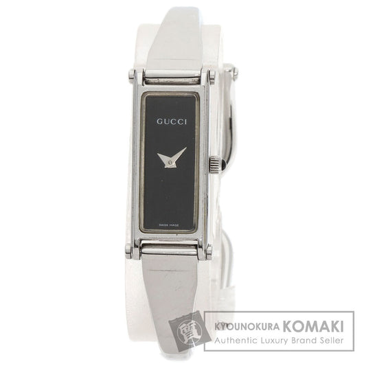 GUCCI グッチ 1500L スクエアフェイス 腕時計 SS レディース 中古