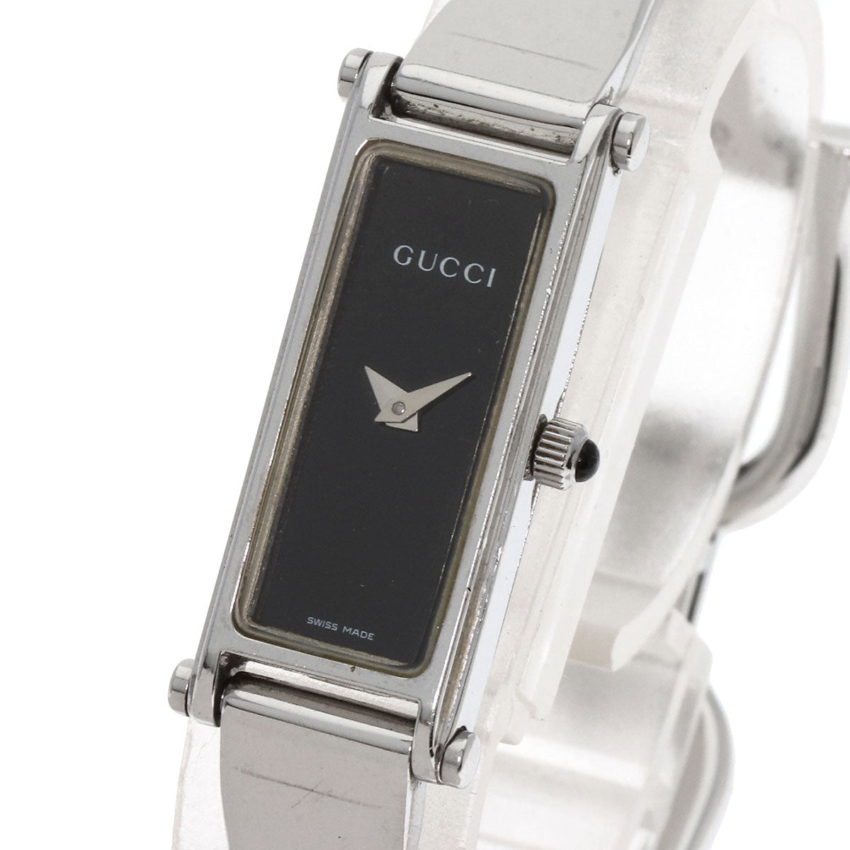 GUCCI グッチ 1500L スクエアフェイス 腕時計 SS レディース 中古