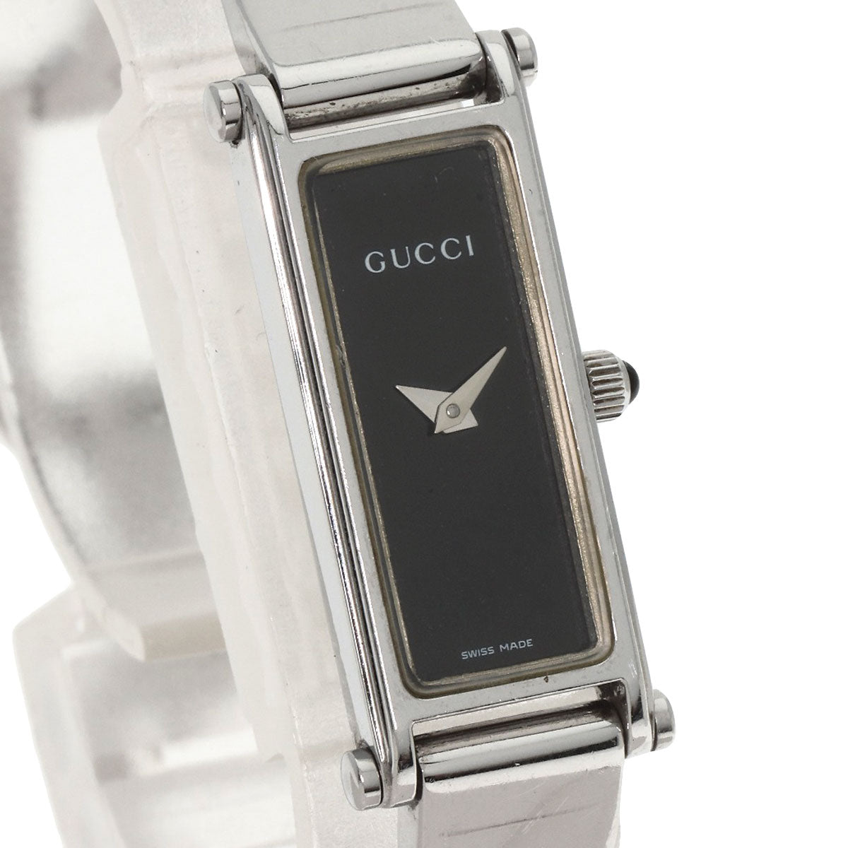 GUCCI グッチ 1500L スクエアフェイス 腕時計 SS レディース 中古