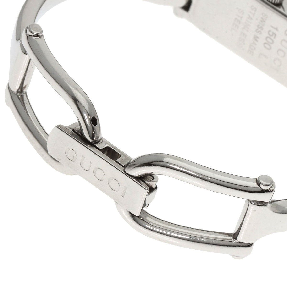 GUCCI グッチ 1500L スクエアフェイス 腕時計 SS レディース 中古