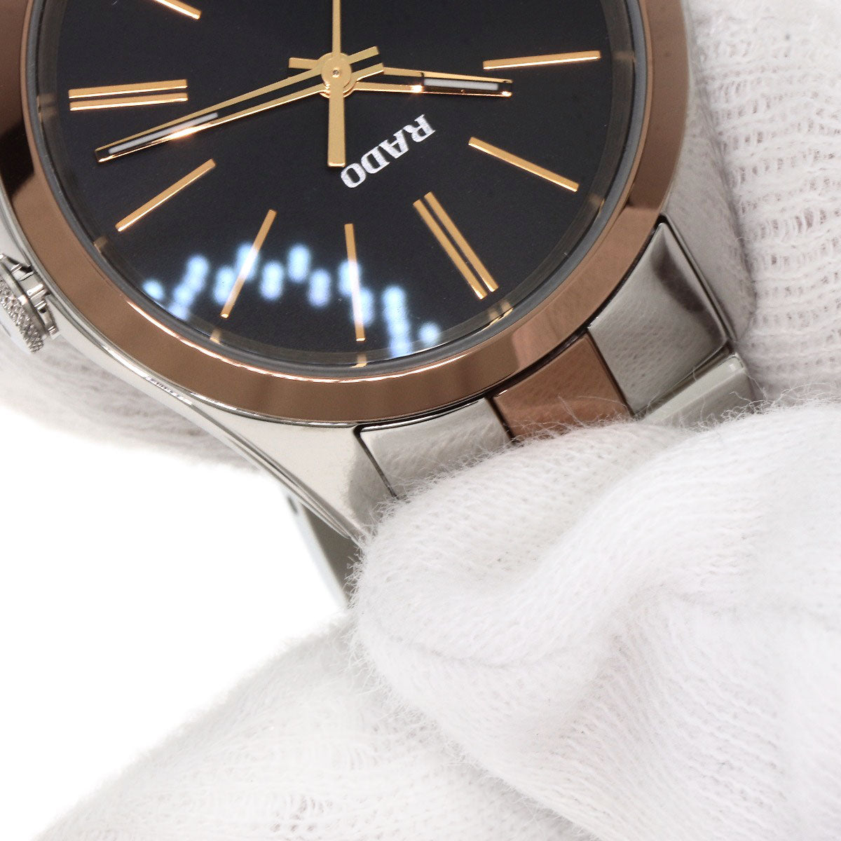 RADO ラドー R32976152 ハイパークローム 腕時計 SS レディース 中古
